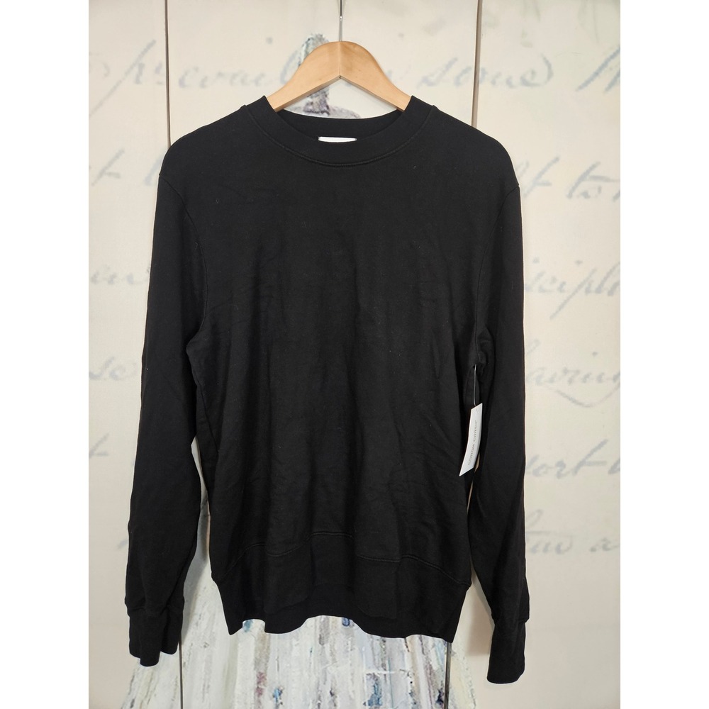 Cotton Citizen Bronx Crewneck Sweatshirt Mens Medium Black Made in USA New